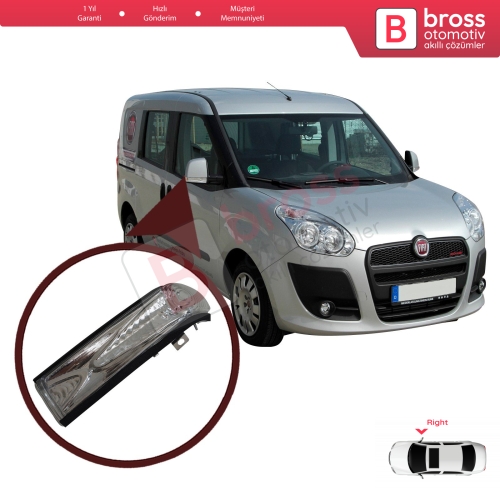 Fiat Doblo 2 Opel Combo D İçin SAĞ Yan Ayna Sinyal BEYAZ 71765377